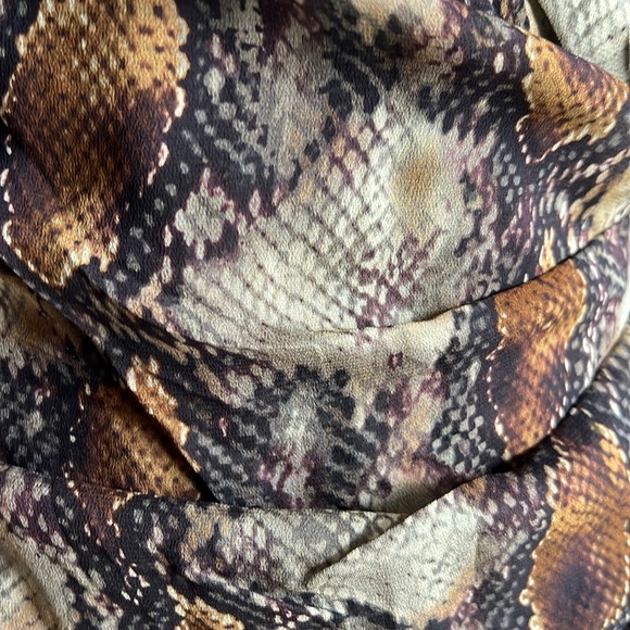 REVOLVE chocolate brown snakeskin mini dress - Picture 15 of 15